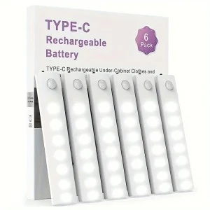 Under Cabinet Lights 6 Pack Motion Sensor LED USB