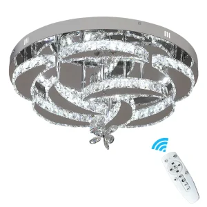 Flower Led Ceiling Lamp Modern Crystal Chandelier