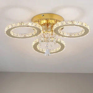 Led Ceiling Light Modern Crystal Chandelier Luxury