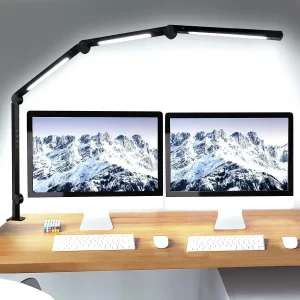LED Desk Lamp Clamp Flexible 4 Color, 5 Brightness